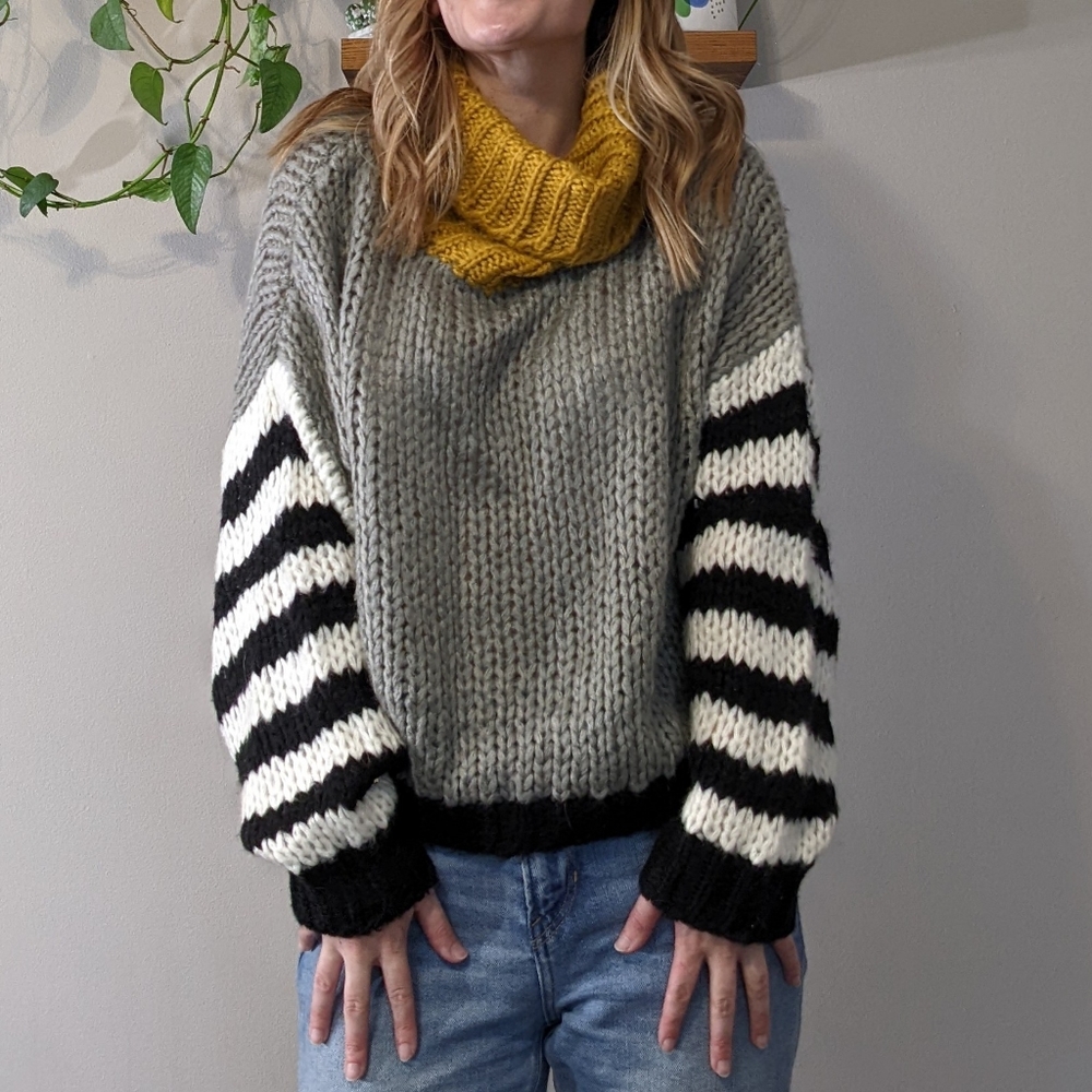 Oversized cowl sweater
